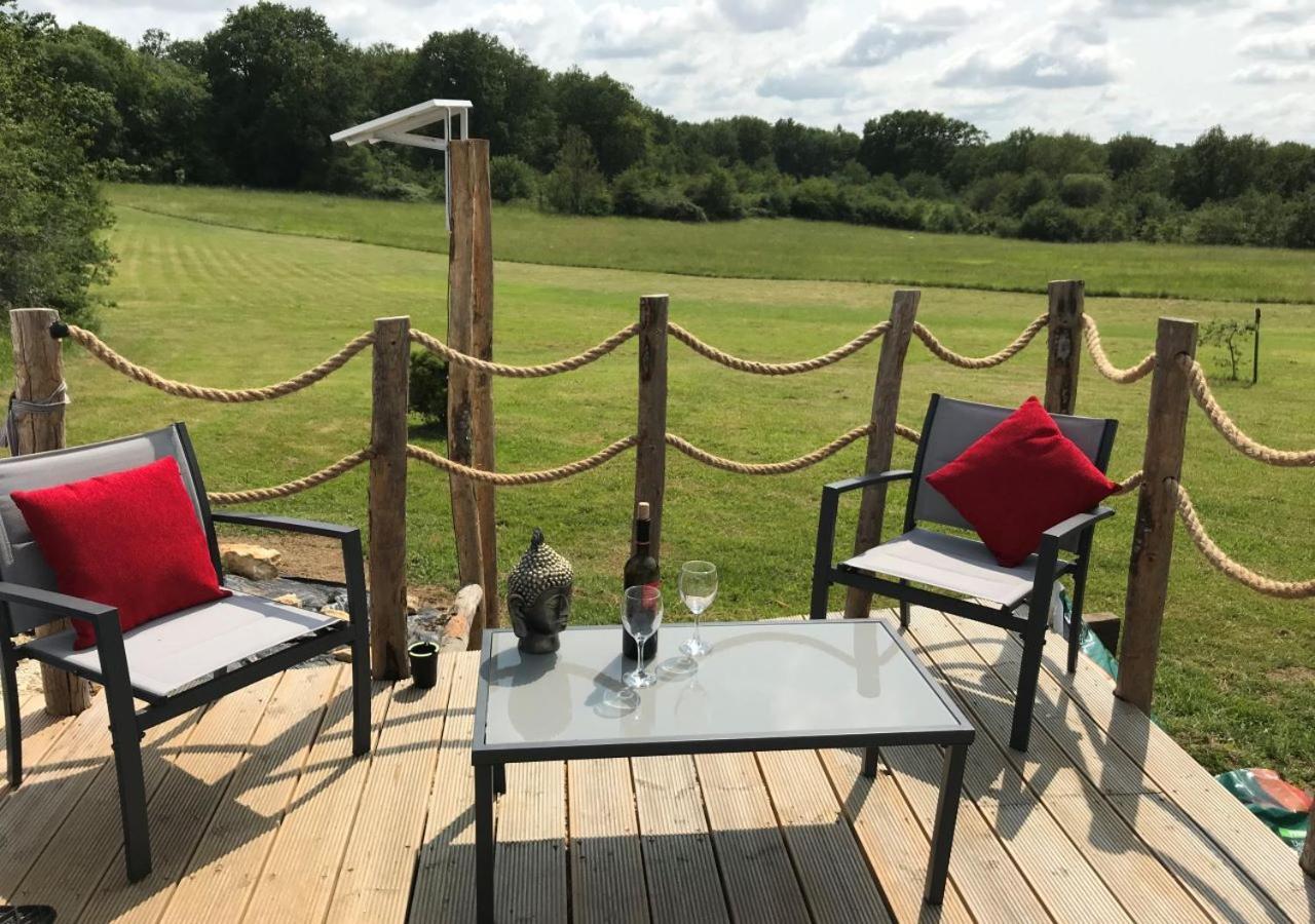 Hotel French Fields Luxury Glamping Le-Vieux-Cerier Exterior foto